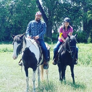 Alexis Training both horses and their owners at their home for better long term progress in success